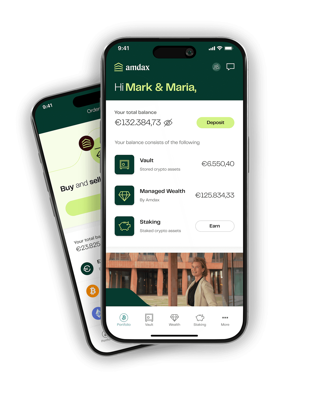 Investeer in crypto via een **toegankelijk platform**